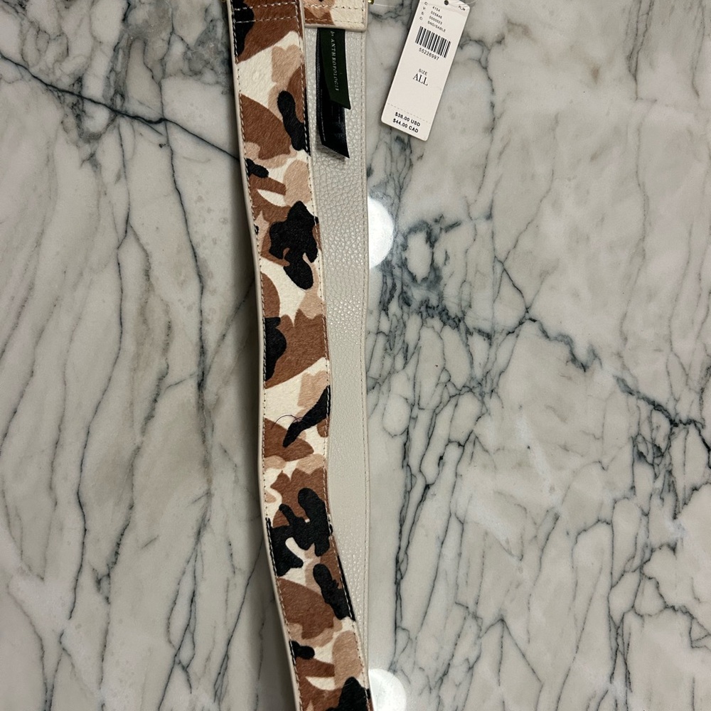 Camouflage Purse Strap with Neutral Tones